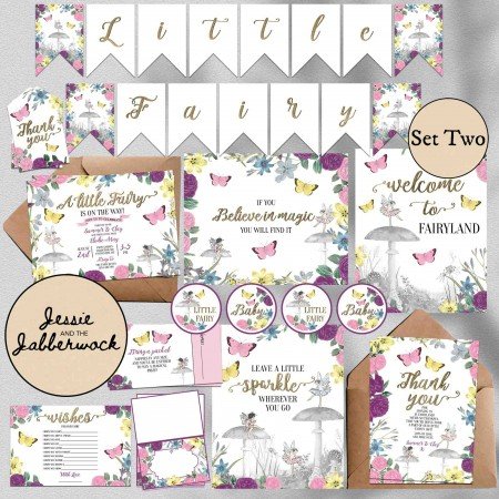 Floral Fairy Baby Shower Invite Floral Fairy Baby Shower Invite