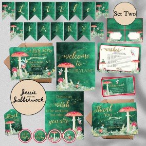 Fairy Baby Shower Set