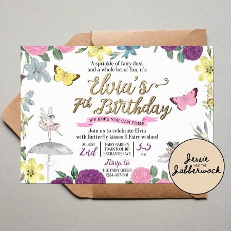 Fairy Floral Invite Fairy Floral Invite