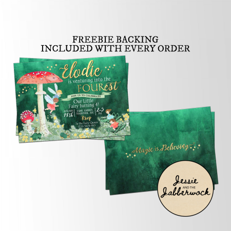 Into the FOURest Fairy Invite Into the FOURest Fairy Invite