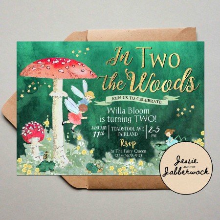 In TWO the Woods Fairy Invite In TWO the Woods Fairy Invite