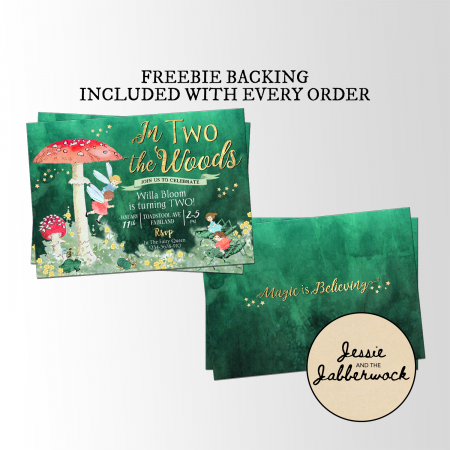 In TWO the Woods Fairy Invite In TWO the Woods Fairy Invite