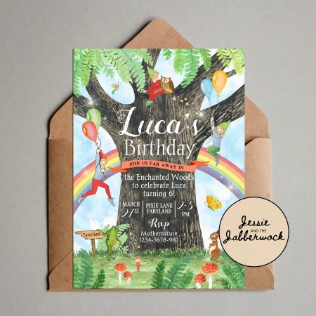 Fairyland, Enchanted Tree Invite Fairyland, Enchanted Tree Invite