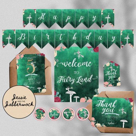 Rose Fairy Invite Rose Fairy Invite