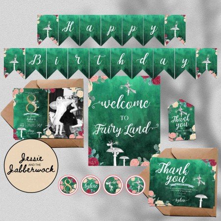 Rose Fairy Photo Invite Rose Fairy Photo Invite
