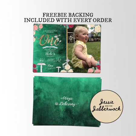 1st Birthday Fairy Photo Invite 1st Birthday Fairy Photo Invite