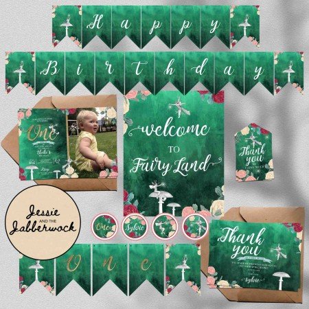 1st Birthday Fairy Photo Invite 1st Birthday Fairy Photo Invite
