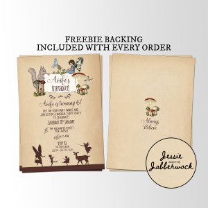Vintage Fairy Birthday Invite