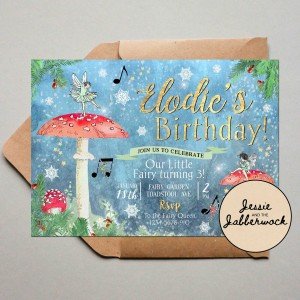 Winter Wonderland Fairy Invite