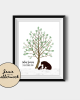 Bear Fingerprint Tree Guestbook Bear Fingerprint Tree Guestbook