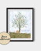 Blue Teddy Bear Picnic Fingerprint Tree Guestbook Blue Teddy Bear Picnic Fingerprint Tree Guestbook