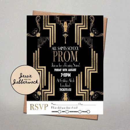 Gatsby Tear Away Flyer Invite Gatsby Tear Away Flyer Invite