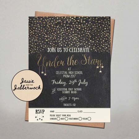 Under the Stars Tear Away Flyer Invite Under the Stars Tear Away Flyer Invite