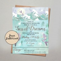 Under the Sea Tear Away Flyer Invite