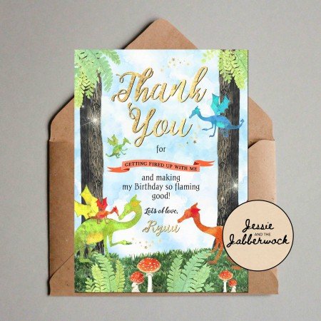 Dragons Thank you Note Dragons Thank you Note