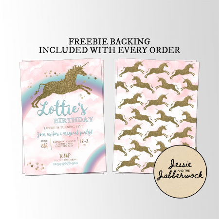 Sparkle Unicorn Invite Sparkle Unicorn Invite