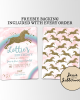 Sparkle Unicorn Invite Sparkle Unicorn Invite
