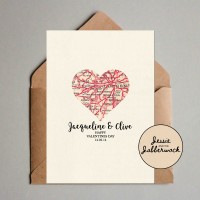Custom Heart Map Printable