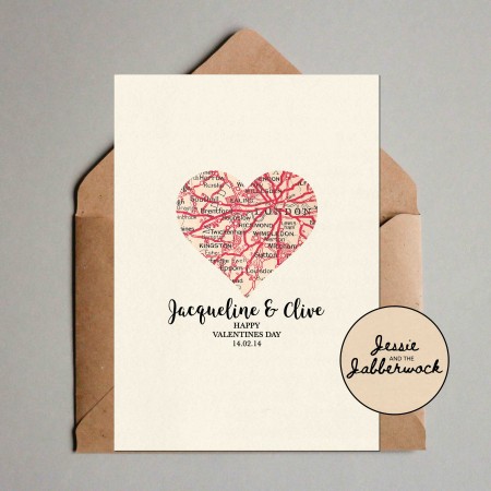Custom Heart Map Printable Custom Heart Map Printable