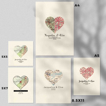 Custom Heart Map Printable Custom Heart Map Printable