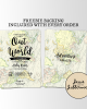 Out of this World Map Invite Out of this World Map Invite