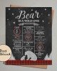 Grizzly Bear, Chalkboard Style Milestones Grizzly Bear, Chalkboard Style Milestones