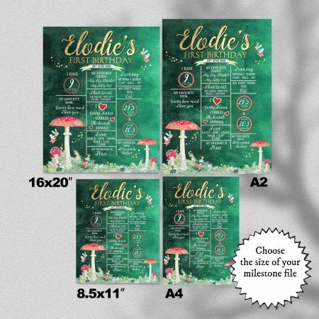 Toadstool Fairy Milestones Toadstool Fairy Milestones
