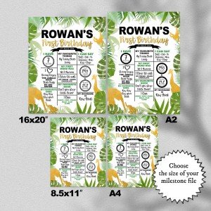 Wild Animals Milestones