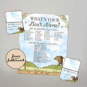 What's your Bear Name? Game Printable
