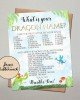 What's your Dragon Name? Game Printable What's your Dragon Name? Game Printable