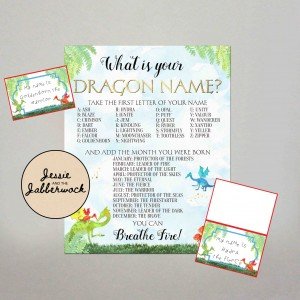 Dragon Party Games Printables