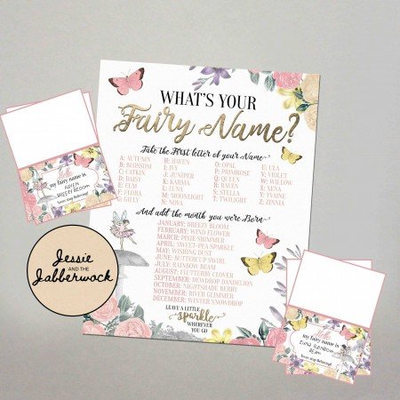 What's your Fairy Name? Game Printable What's your Fairy Name? Game Printable