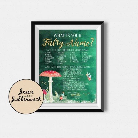 What's your Fairy Name? Game Printable What's your Fairy Name? Game Printable