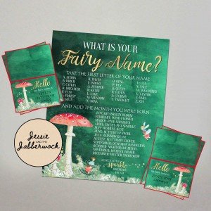 What's your Fairy Name? Game Printable