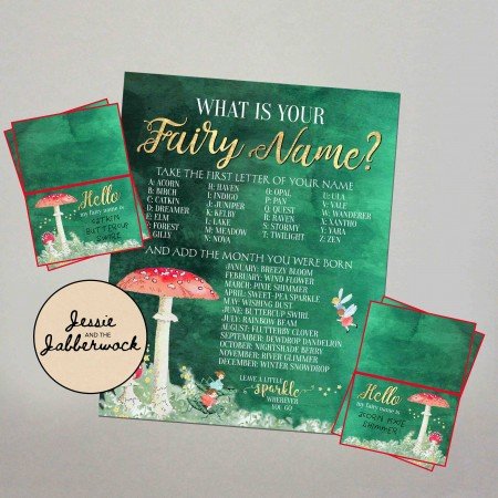 What's your Fairy Name? Game Printable What's your Fairy Name? Game Printable