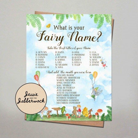 Fairy and Teddy Name Game Printable Fairy and Teddy Name Game Printable