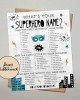 What's your Superhero Name? Game Printable What's your Superhero Name? Game Printable