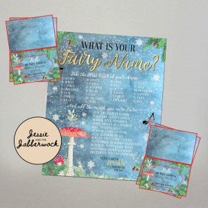 What's your Fairy Name? Game Printable