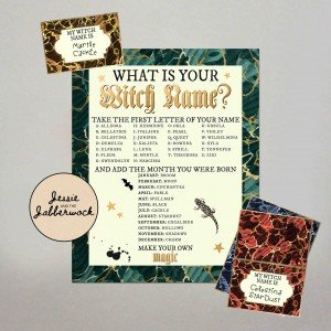 What's your Witch and Wizard Name? Game Printable