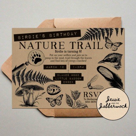 Nature Trail Wildlife Invite Nature Trail Wildlife Invite