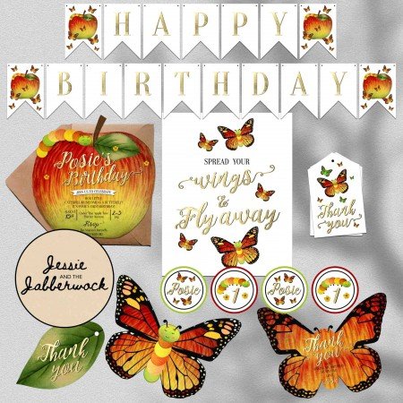 Caterpillar Apple Invite Caterpillar Apple Invite