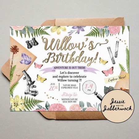 Floral Nature Trail Invite Floral Nature Trail Invite