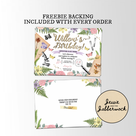 Floral Nature Trail Invite Floral Nature Trail Invite