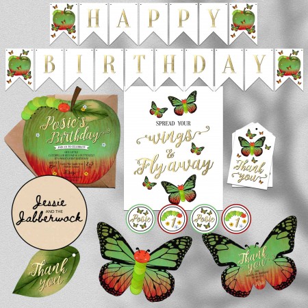 Caterpillar Apple Invite Caterpillar Apple Invite