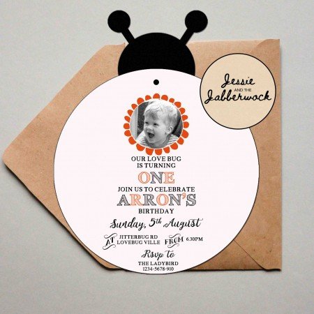 Ladybird Photo Invite Ladybird Photo Invite