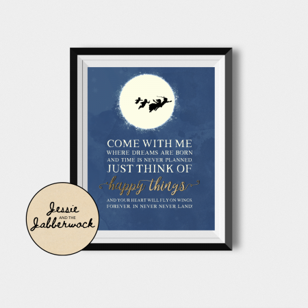 Blue Neverland Moon Invite Blue Neverland Moon Invite