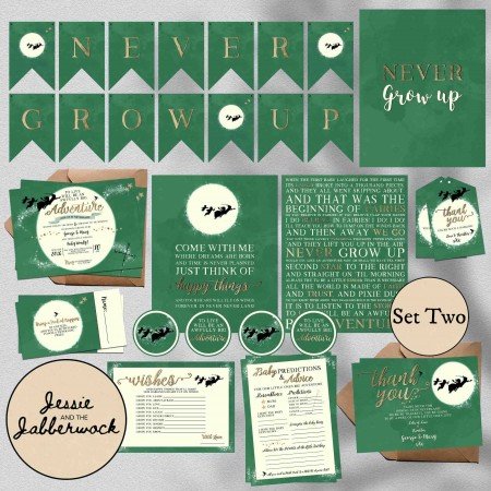 Green Neverland Adventure Invite Green Neverland Adventure Invite