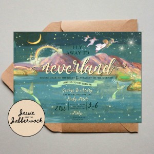Fly away to Neverland Invite