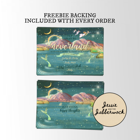 Fly away to Neverland Invite Fly away to Neverland Invite