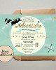 Mint Green Neverland Adventure Invite Mint Green Neverland Adventure Invite